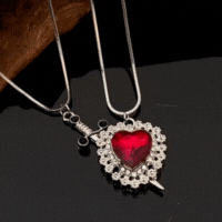 Collar Corazon y Espada Duo Pareja (2x1)